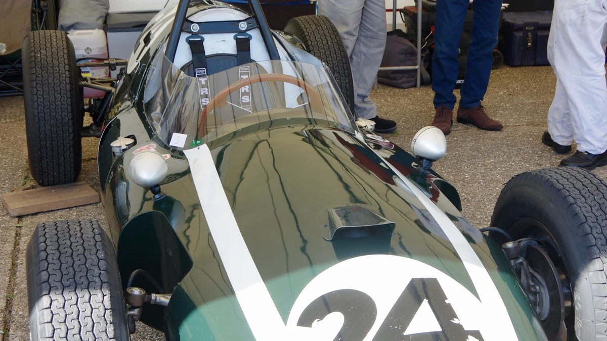 1959 Cooper T51 demonstrating the rear engine transition in Formula One car evolution
