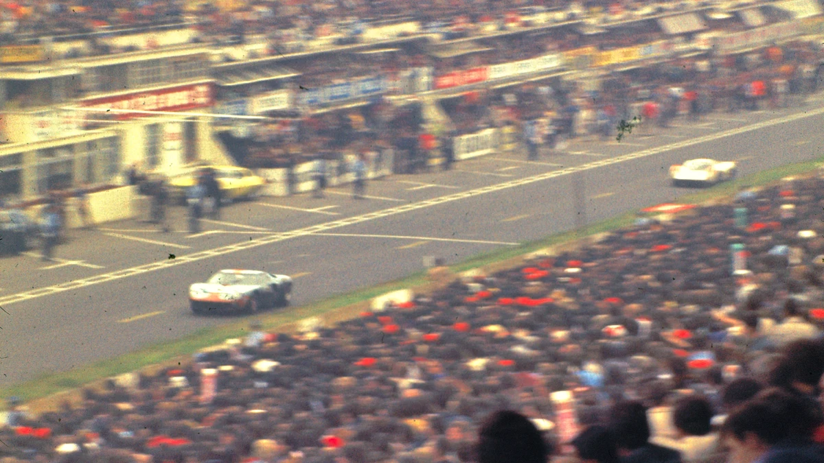 The 1969 24 Hours of Le Mans Starting Grid 1969 Le Mans start scene where Jacky Ickx walked in safety protest