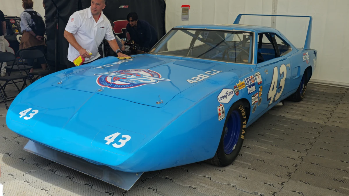 1970 Plymouth Superbird driven by Richard Petty in NASCAR competition